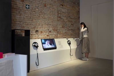 Washwasha, a multi-sensory exhibition, is curated by Bana Kattan. Photo: National Pavilion UAE - Venice Biennale