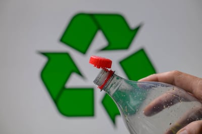 A tethered bottle top. AFP