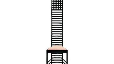 The Hill House chair by Charles Rennie Mackintosh.