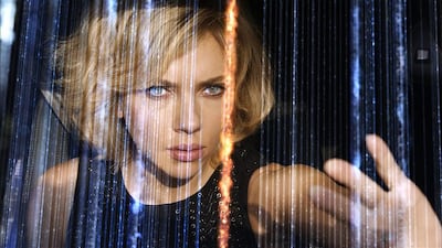 Scarlett Johansson in Lucy. Courtesy Universal Pictures / AP Photo