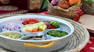 Some of the ingredients used for thareed. Khushnum Bhandari for The National