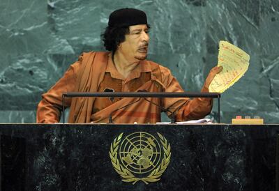 Joined-up thinking – acknowledging that Muammar Qaddafi had been key to Libya's stability – might have avoided the situation the country is in today. EPA