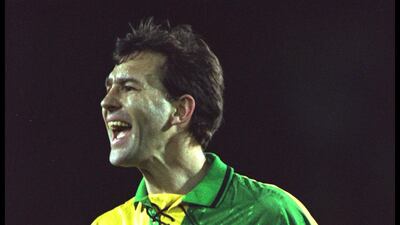 MANCHESTER UNITED BEST: 5) 1992-94 third kit: I hold my hands up here, this is allowing heart to rule over the head. A half-and-half yellow and green top feels wrong and even the Gallic flair of Eric Cantona or good looks of Lee Sharpe could not pull it off. But the colours - first worn by Newton Heath, the club that would go on to become Manchester United - have since been adopted by fans to protest about American owners the Glazers and so this is handed an emotive free pass out of worst kits. Getty