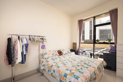 A light and bright bedroom in the 1,300 square-metre home. Antonie Robertson / The National