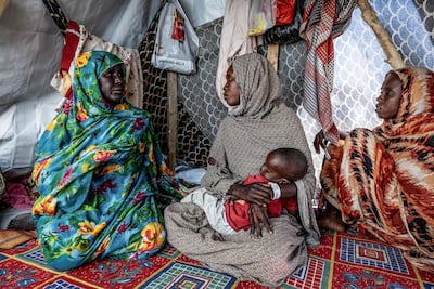 Sudanese refugees at a camp in Chad. AFP
