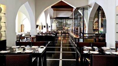 Above, The Restaurant, one of the six restaurants and two lounges at The Chedi. Courtesy GHM Group