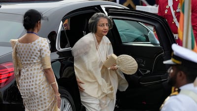 Sri Lanka's First Lady Maithree Wickremesinghe. AP Photo