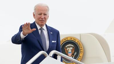 Joe Biden said he was “determined to honour the memory” of Sheikh Khalifa. AP