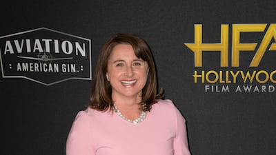 Victoria Alonso poses for photographers upon arrival at the 23rd annual Hollywood Film Awards. EPA