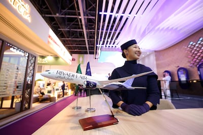 Riyadh Air expects to take delivery of its first three 787s this year, another 10 in 2026 and one aircraft a month thereafter. Chris Whiteoak / The National