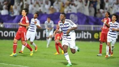 Asamoah Gyan, the former Sunderland player at 26 years of age, has proven the Pro League is not a retirement home. Imran Shahid / Al Ittihad