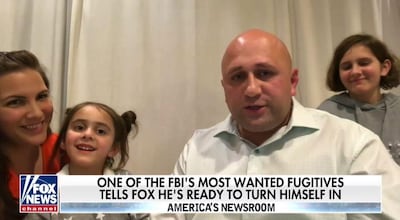 Khan in a live brodcast to Fox News in November in which he offered to give himself up. It is unclear where he was at the time but was arrested in the Emirates last week, the FBI said. Courtesy: Fox News