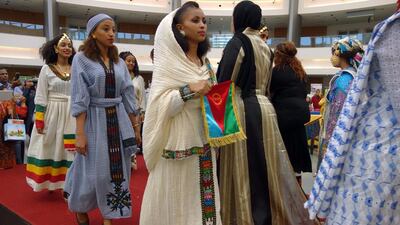 Runway participants model traditional African attire in celebration of Africa Day. Delores Johnson / The National