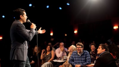 Dean Obeidallah, co-founder of the New York Arab-American Comedy Festival, performs in New York in 2013. Photo: Dave Sanders