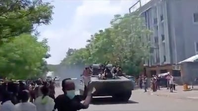 Armed men are seen in Alamata in the Tigray region of Ethiopia in an image obtained from a social media video released on September 28, 2026. Reuters