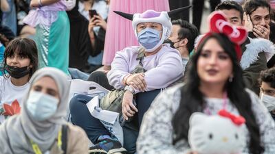 The audience turned out in full force to watch the cosplay competition.