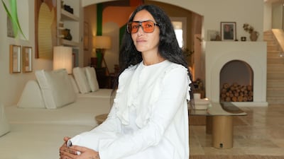 Lebanese entrepreneur Sola Kbaitry lives in her three-bedroom villa in Springs 11 in Dubai with her husband and two children. All photos: Pawan Singh for The National
