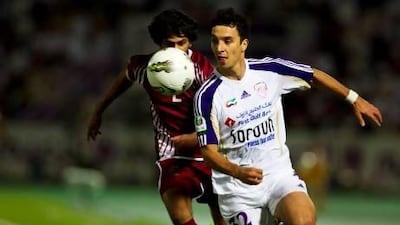 Al Ain's Ignacio Scocco, right, thrived during his only Pro League campaign in 2011/12 and formed a key component of Al Ain’s title-winning side. Christopher Pike / The National