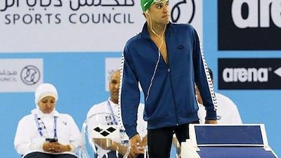Chad Le Clos won gold in the 200m butterfly in Dubai. Sarah Dea / The National