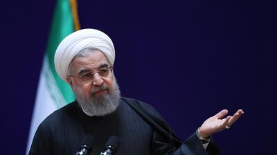 Iranian president Hassan Rouhani speaks at a conference in Tehran earlier this month. AFP