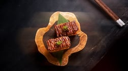 Tanso offers twists on global dishes, such as the French toast, which arrives topped with a juicy Wagyu striploin. Photo: Tanso