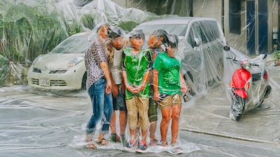 In a striking series titled 'Flesh Love All', Japanese artist Photographer Hal vacuum wraps his subjects and their homes. All photos: Photographer Hal