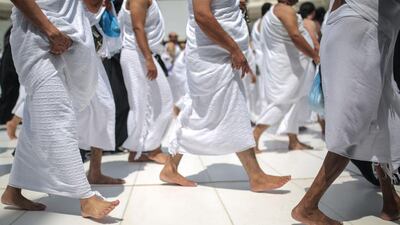 Pilgrims circle the Kaaba at last year's Haj in Mecca. Mosa'ab Elshamy/AP Photo