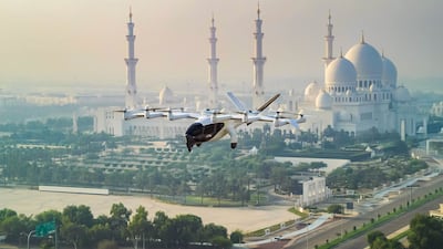 The Midnight, designed by Archer Aviation, can carry up to four passengers and a pilot. Photo: Abu Dhabi Investment Office