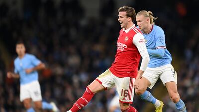 Rob Holding - 6. The highlight of the first half was Holdings’ battle with Haaland. After a nervy start, the centre-back managed to get the better of City’s star striker and stopped him from adding to his goal glut. He did however get a booking, which saw him withdrawn at half time. Getty