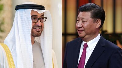 President Sheikh Mohamed sent a message of congratulations to China's President Xi Jinping. Mohamed Al Hammadi / UAE Presidential Court / AFP