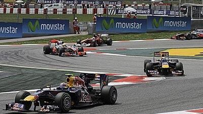 Webber led the race from start to finish in Spain.