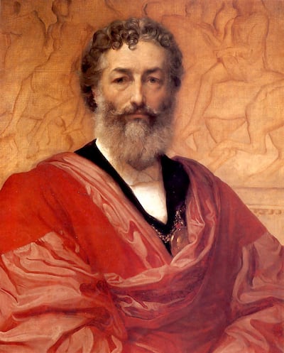 Frederick Leighton, known as Sir Frederic Leighton between 1878 and 1896, English painter and sculptor. Alamy