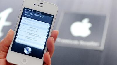 Mashreq is the first bank in the UAE to team up with Apple’s Siri for voice-powered payments. Mandy Cheng / AFP