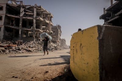 As the Israeli occupation zone expands, hundreds of thousands of people are pushed into an increasingly narrow coastal strip. Getty Images