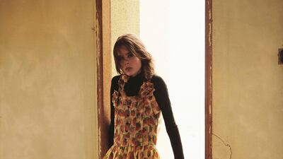 Dress, Dh26,800, Gucci. Shoes, Dh2,600, Tod’s. Earring, Dh1,064, Amy Gattas. Top, stylist’s own.