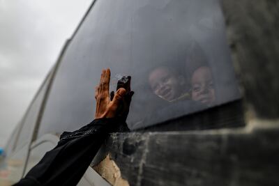 Wounded and sick Palestinians prepare to leave the Gaza Strip to the Rafah crossing for medical treatment abroad. EPA