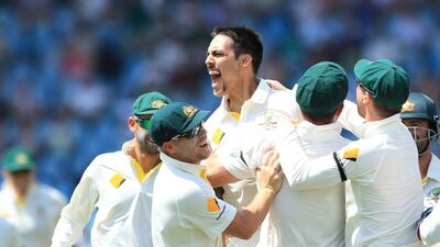 Mitchell Johnson took 12 South Afica wickets in the first Test. Themba Hadebe / AP