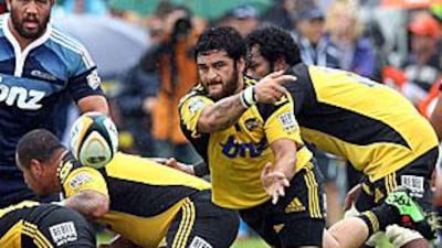 Piri Weepu, centre, will start from the bench against the Bulls in Pretoria today.
