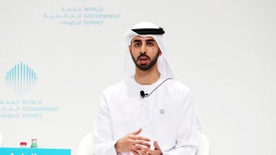 Omar Bin Sultan Al Olama , Minister of State for Artificial Intelligence, says AI will transform how the UAE operates. Pawan Singh / The National