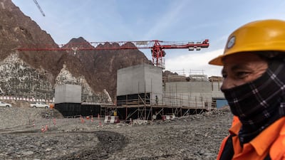 Progress on the new Dubai Electricity and Water Authority hydroelectric power plant in Hatta. All photos: Antonie Robertson / The National