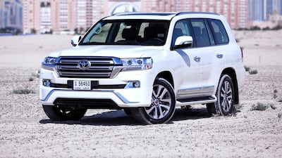 The latest Toyota Land Cruiser in Dubai. Victor Besa for The National