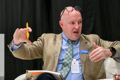 'Early-warning systems are non-negotiable now,' says Andrew Harper, special adviser on climate action to the UN High Commissioner for Refugees. Khushnum Bhandari / The National