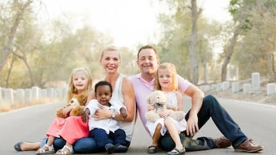 Ester and Nick Benbrook, who have biological twins, have had only positive comments since they adopted their son. Courtesy Benbrook family