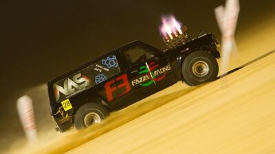 NAS racing driven by Mustafa Bu Humaid at the Liwa International festival. Courtesy Jack Hammond