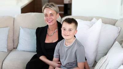 Tara Rose Kidd is a hairdressing entrepreneur with salons in Dubai and Abu Dhabi. She lives with her husband and son Sonny in a three-bedroom seafront apartment in Al Bandar, Abu Dhabi, overlooking Yas Island. All photos: Chris Whiteoak / The National