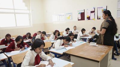 Schools will not be able to improve their standards if they are not able to spend money on teachers and other resources. Nicole Hill / The National