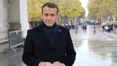 French President Emmanuel Macron launched the Paris Peace Forum, which will feature 27 heads of state, numerous leaders of businesses and NGOs, as well as various actors in civil society. Reuters