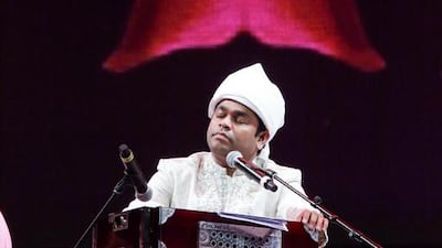 A?R Rahman performing in Dubai. Courtesy Purple Vogue Events