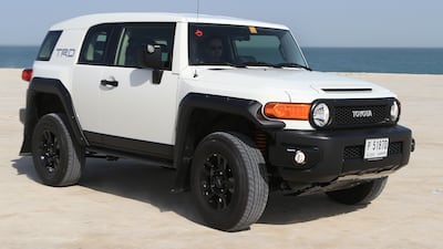 An FJ Cruiser could often be seen by the coast in Dubai.