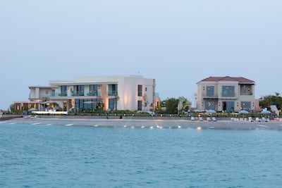 Three show villas have been built for prospective buyers to view. Photo: Ramhan Island